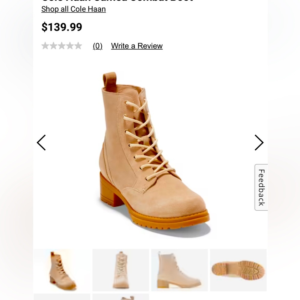 Cole Haan Lace-up combat boots